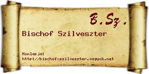 Bischof Szilveszter névjegykártya